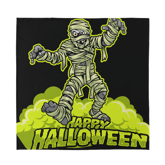 Halloween Mummy Print Silk Bandana