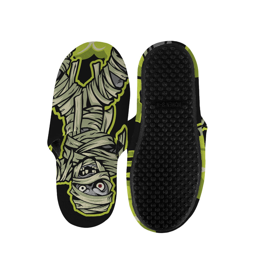 Halloween Mummy Print Slippers