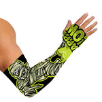 Halloween Mummy Print Sun Protection Arm Sleeves