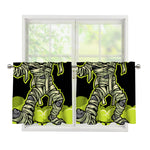 Halloween Mummy Print Tier Curtains