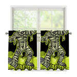 Halloween Mummy Print Tier Curtains