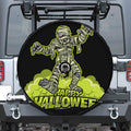 Halloween Mummy Print Tire Cover With Camera Hole