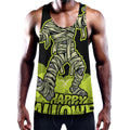 Halloween Mummy Print Men's Workout Tank Top