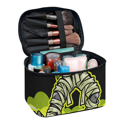 Halloween Mummy Print Travel Makeup Bag