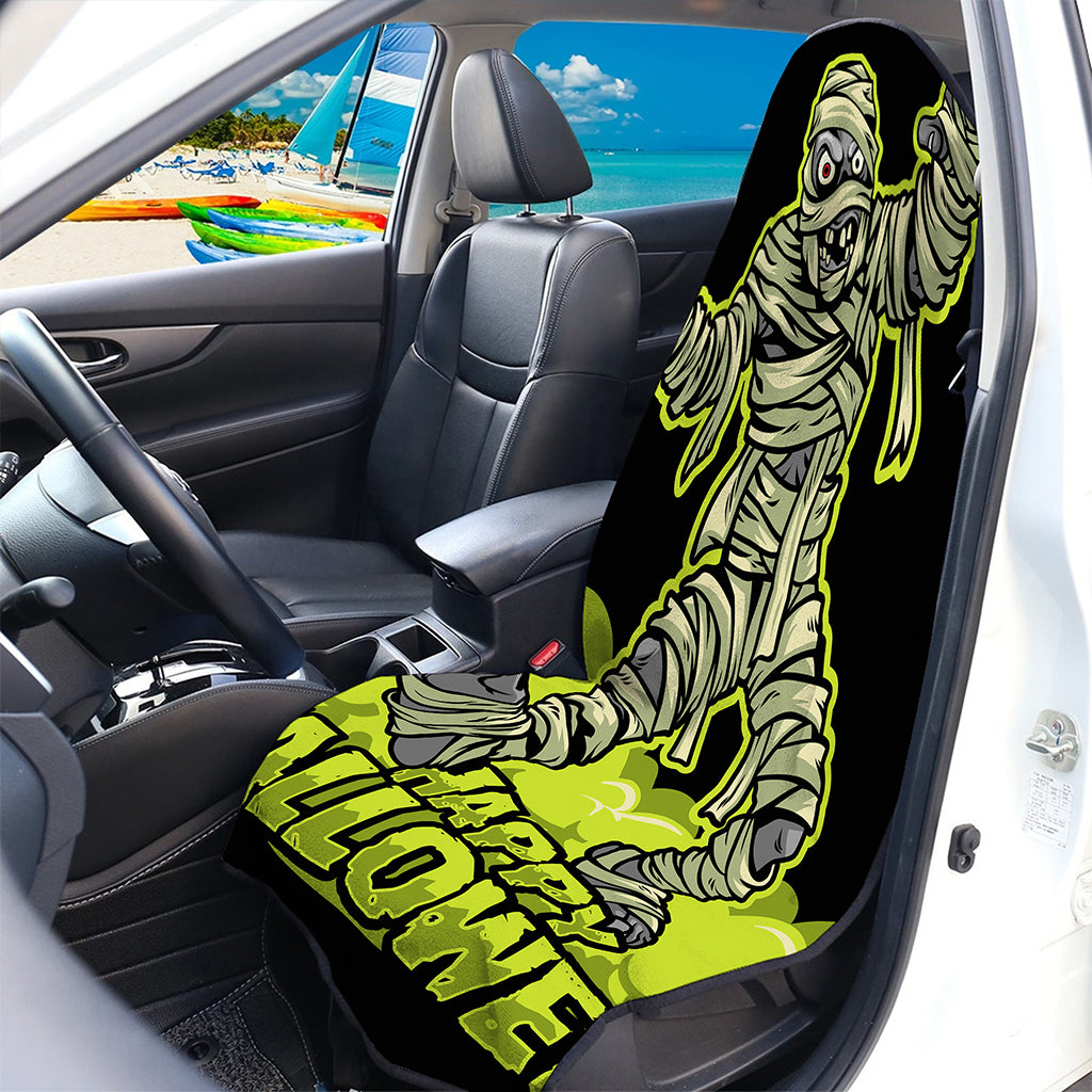 Halloween Mummy Print Waterproof Car Seat Cover