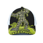 Halloween Mummy Print White Mesh Trucker Cap