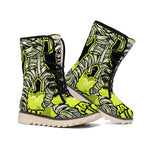 Halloween Mummy Print Winter Boots