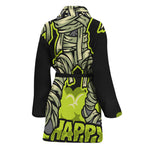 Halloween Mummy Print Women's Bathrobe