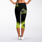 Halloween Mummy Print Women's Capri Leggings