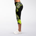 Halloween Mummy Print Women's Capri Leggings