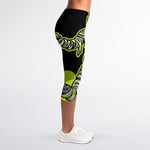 Halloween Mummy Print Women's Capri Leggings