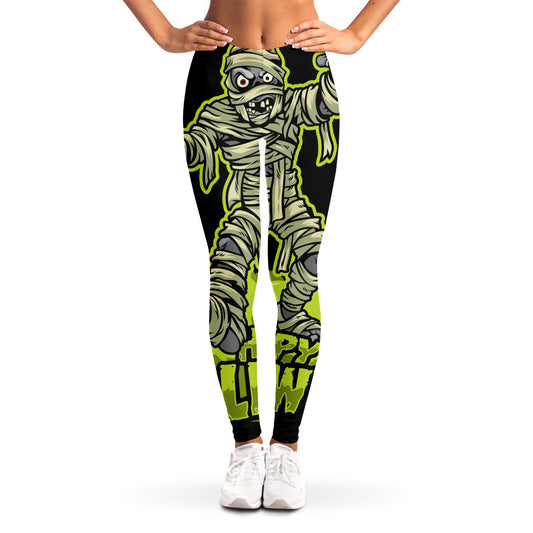 Halloween Mummy Print Women's Leggings