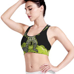 Halloween Mummy Print Women's Sports Bra