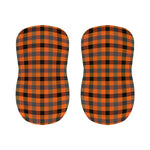 Halloween Orange Buffalo Check Print Bar Stool Covers