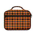 Halloween Orange Buffalo Check Print Briefcase Bible Bag