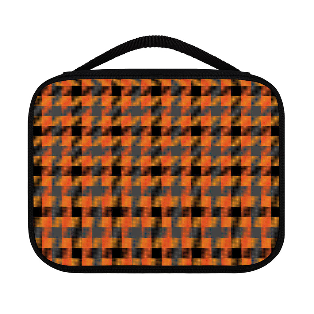 Halloween Orange Buffalo Check Print Classic Bible Case