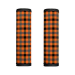 Halloween Orange Buffalo Check Print Handle Covers