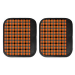 Halloween Orange Buffalo Check Print Handle Covers
