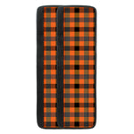Halloween Orange Buffalo Check Print Refrigerator Handle Covers