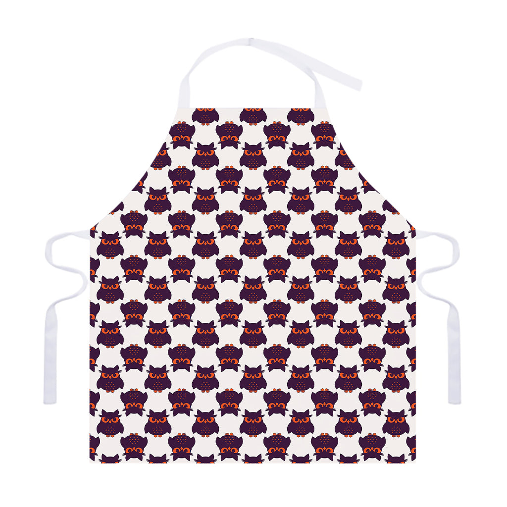 Halloween Owl Pattern Print Adjustable Apron