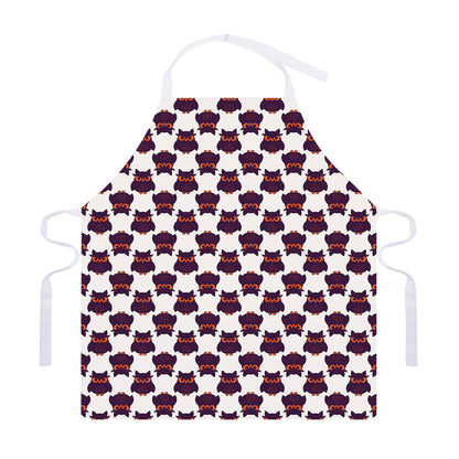 Halloween Owl Pattern Print Adjustable Apron