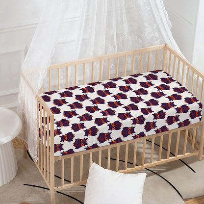 Halloween Owl Pattern Print Baby Crib Sheet