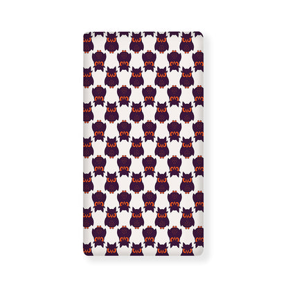 Halloween Owl Pattern Print Baby Crib Sheet