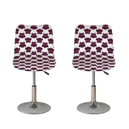 Halloween Owl Pattern Print Bar Stool Covers