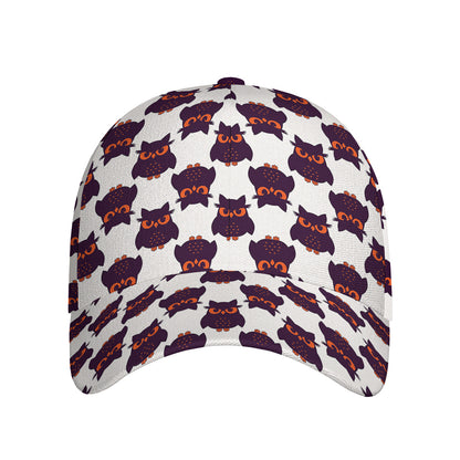 Halloween Owl Pattern Print Baseball Cap