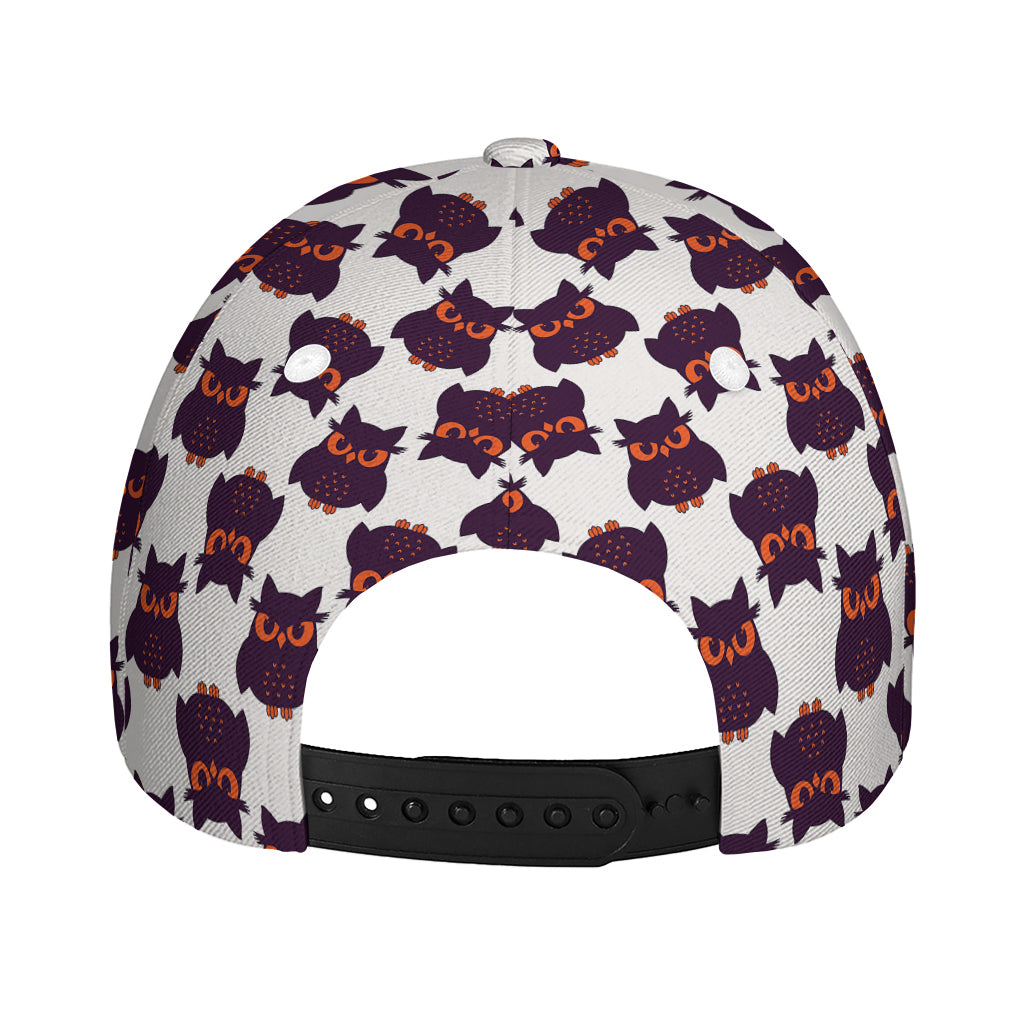 Halloween Owl Pattern Print Baseball Cap