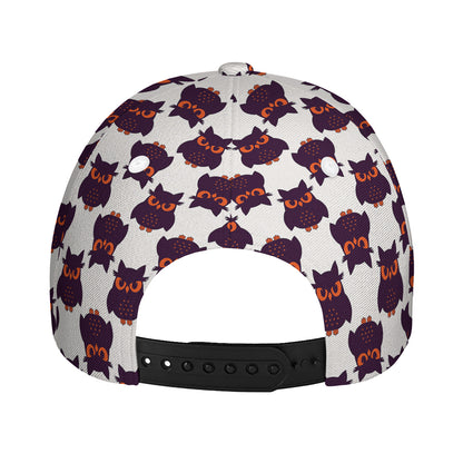 Halloween Owl Pattern Print Baseball Cap