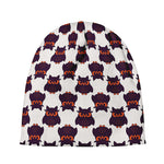 Halloween Owl Pattern Print Beanie