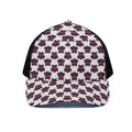 Halloween Owl Pattern Print Black Mesh Trucker Hat