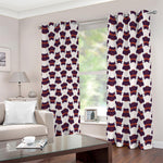 Halloween Owl Pattern Print Blackout Grommet Curtains