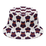 Halloween Owl Pattern Print Bucket Hat
