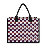 Halloween Owl Pattern Print Canvas Tote Bag