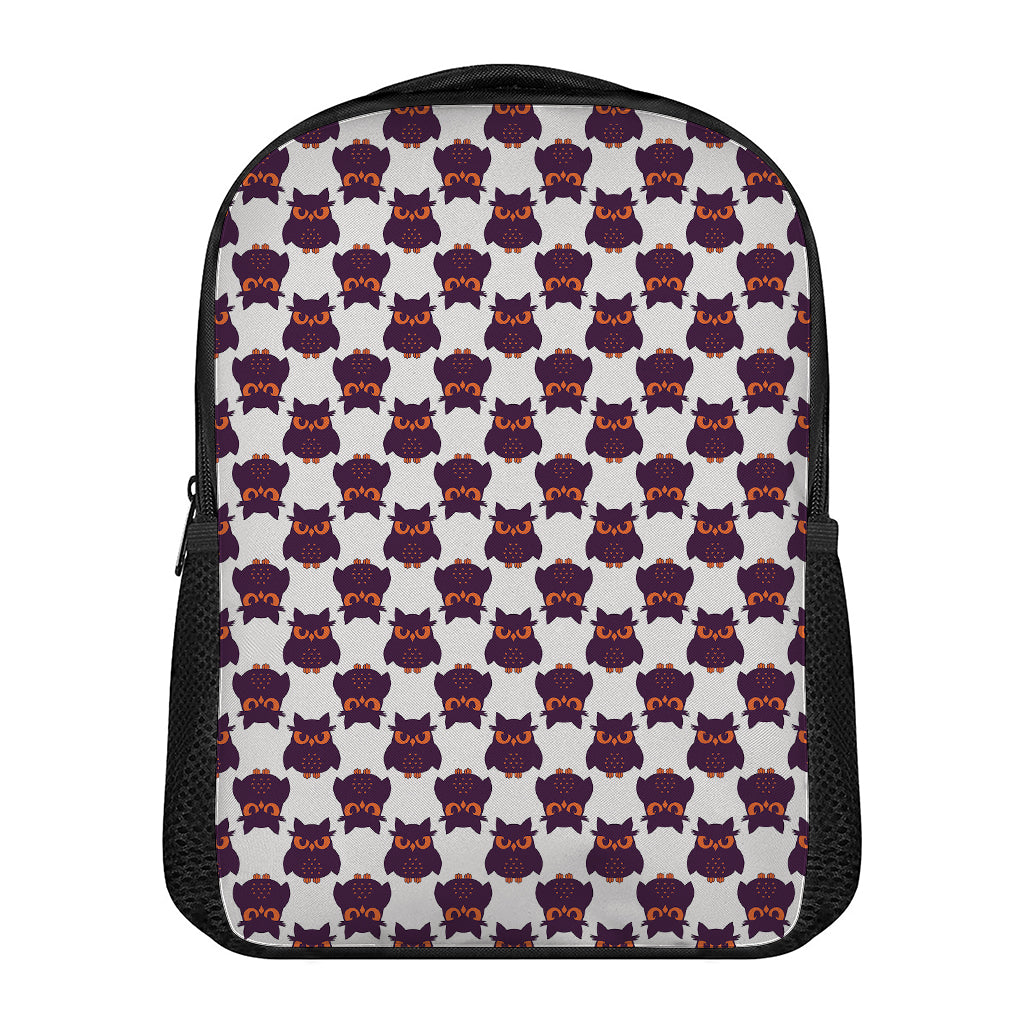 Halloween Owl Pattern Print Casual Backpack