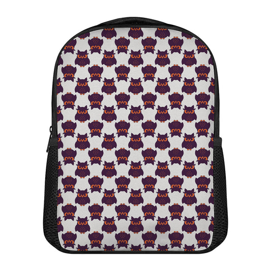 Halloween Owl Pattern Print Casual Backpack