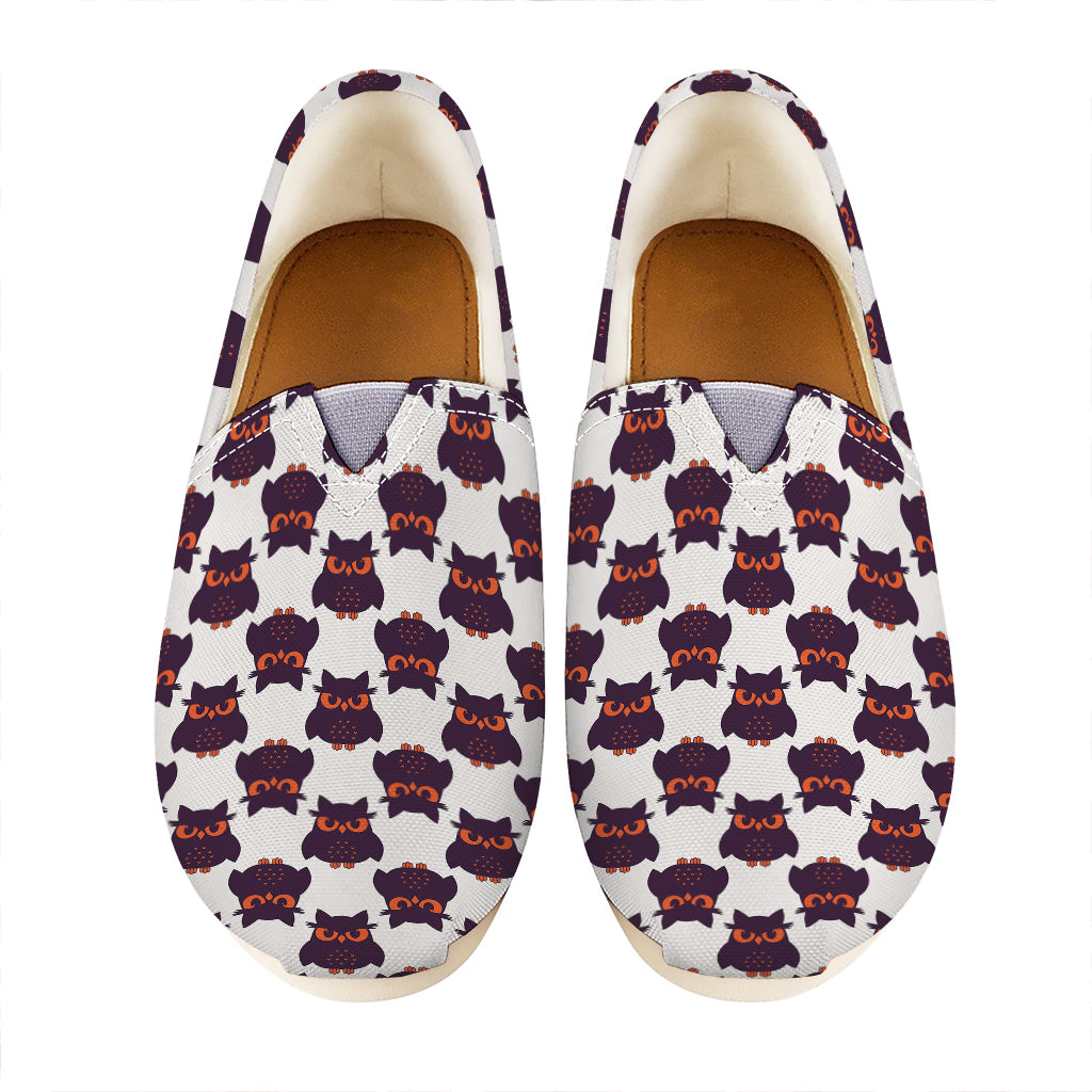 Halloween Owl Pattern Print Casual Shoes