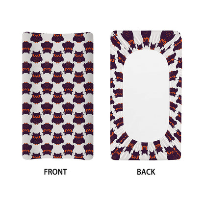 Halloween Owl Pattern Print Changing Pad Cover