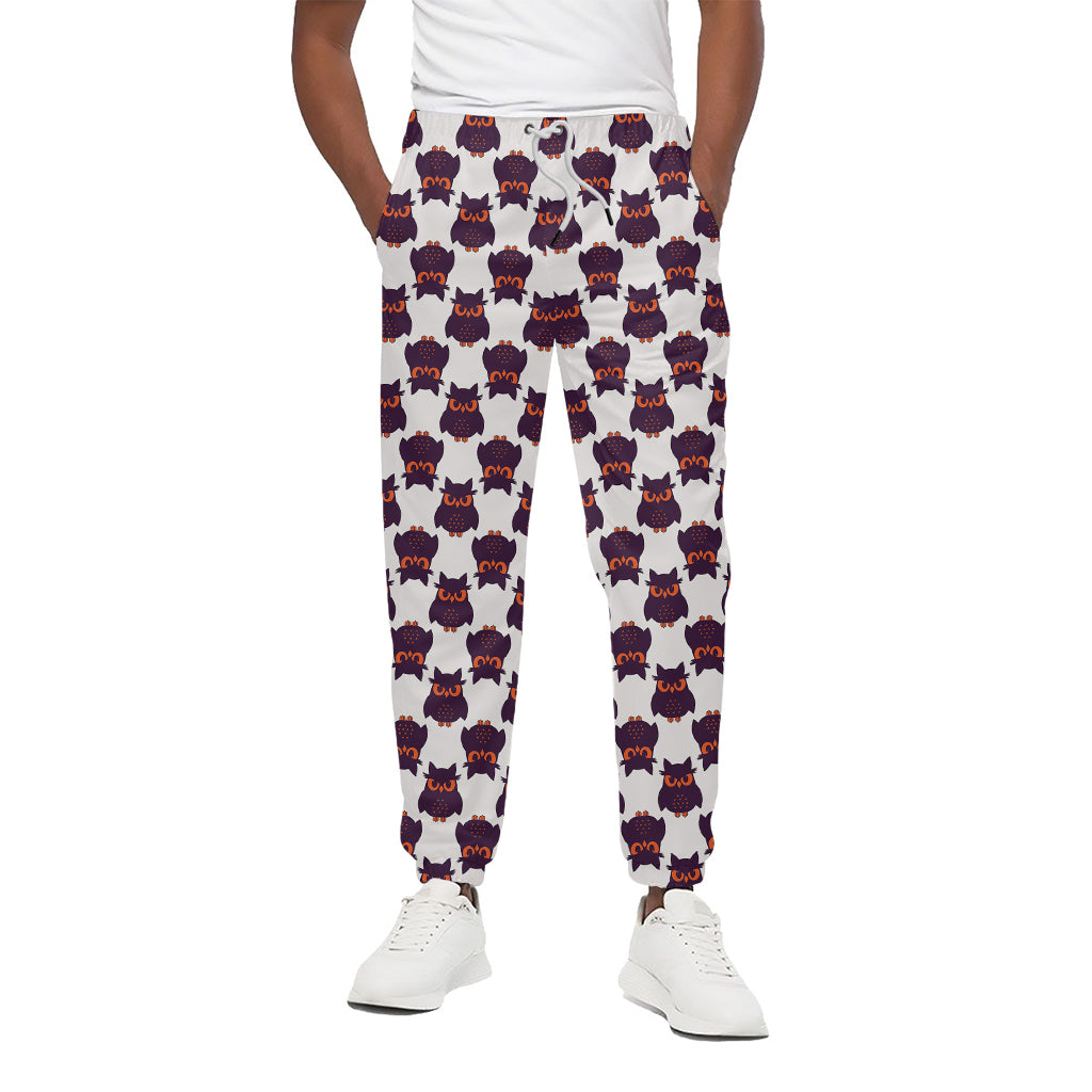 Halloween Owl Pattern Print Cotton Pants