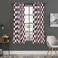 Halloween Owl Pattern Print Grommet Curtain Panels