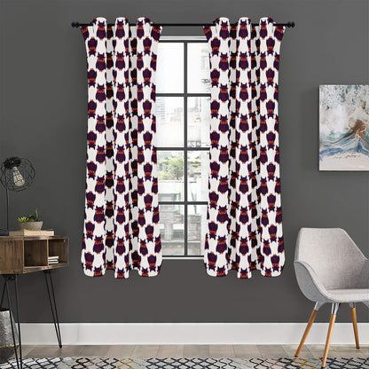 Halloween Owl Pattern Print Curtain