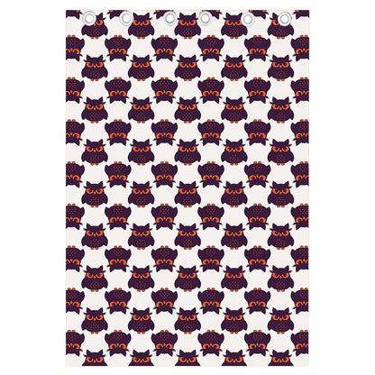 Halloween Owl Pattern Print Curtain