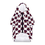 Halloween Owl Pattern Print Dog Zip Up Hoodie