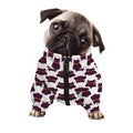 Halloween Owl Pattern Print Dog Zip Up Jacket