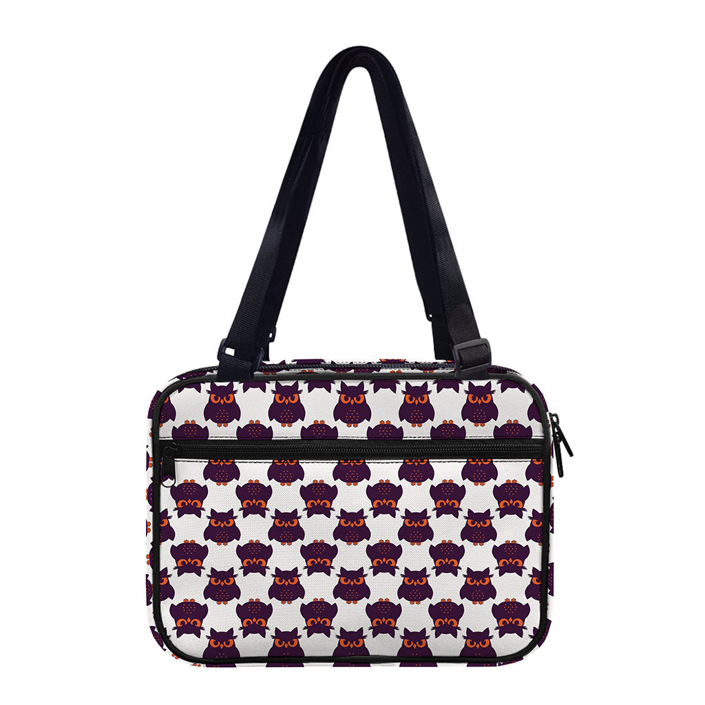 Halloween Owl Pattern Print Double Strap Bible Bag