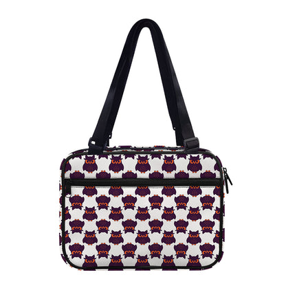 Halloween Owl Pattern Print Double Strap Bible Bag