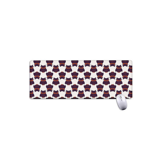 Halloween Owl Pattern Print Extended Mouse Pad