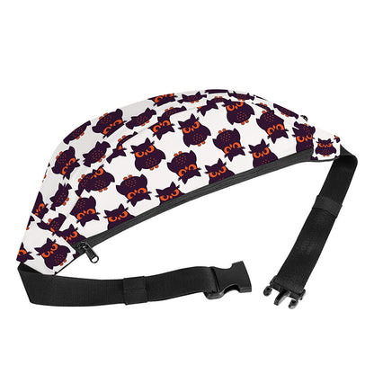 Halloween Owl Pattern Print Fanny Pack